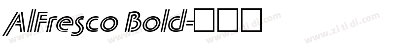 AlFresco Bold字体转换